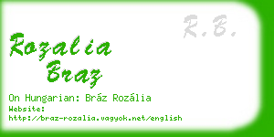 rozalia braz business card